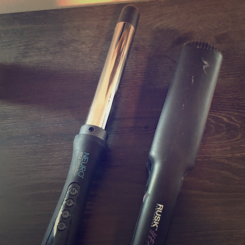 Hair tool bundle, Rusk and Paul Mitchell